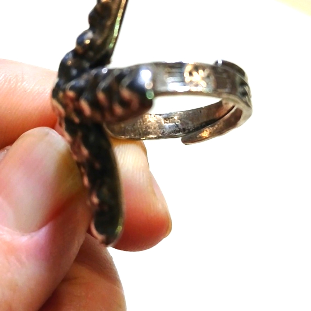 Sterling Silver Handmade Starfish Statement Ring … - image 3